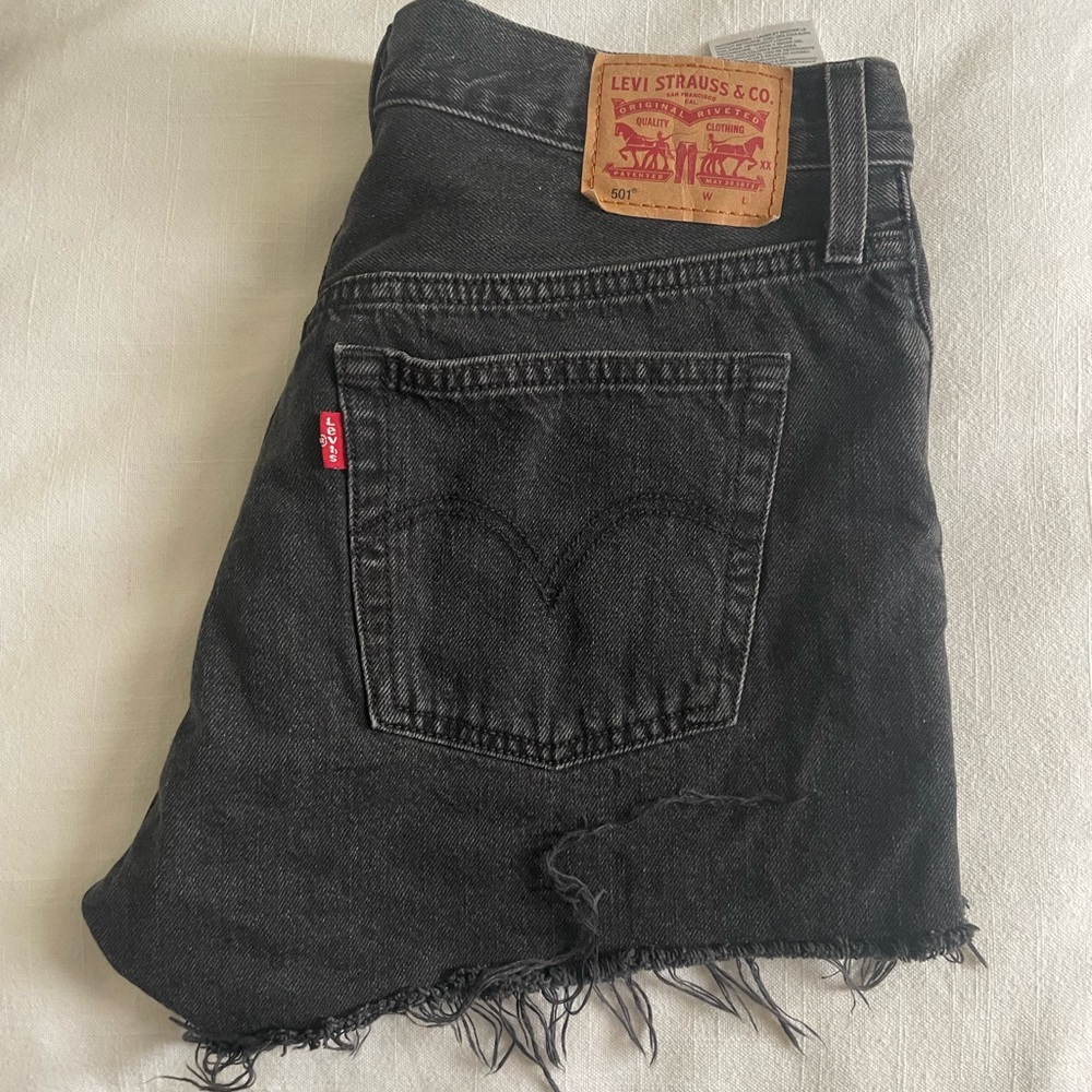 Levi’s 501 Shorts - Black - Size 28